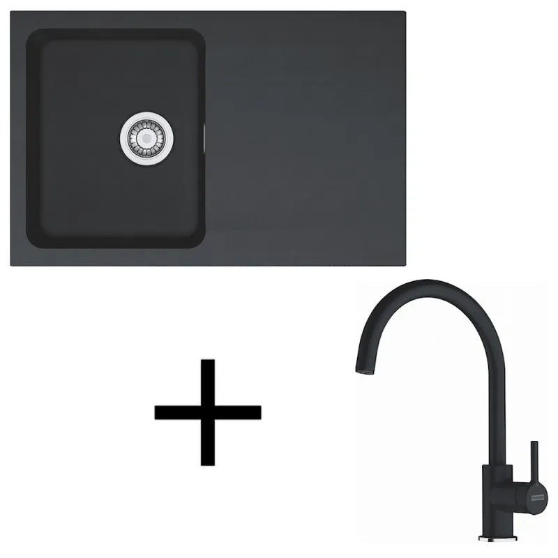 Set T119 Tectonit sudoper Franke OID 611-78 + Miješalica FC 6018 / Crna