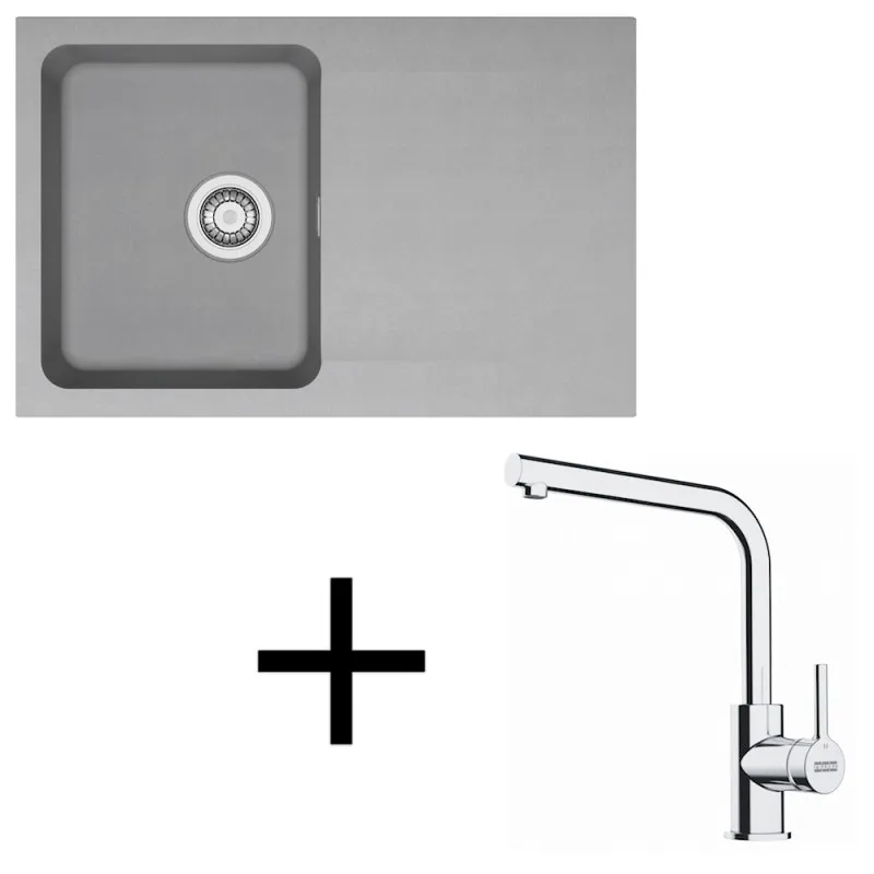 Set T111 Tectonit sudoper Franke OID 611-78 + Miješalica FS 3230 / Siva