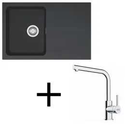 Set T111 Tectonit sudoper Franke OID 611-78 + Miješalica FS 3230 / Crna