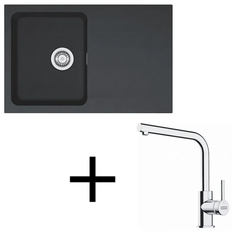 Set T111 Tectonit sudoper Franke OID 611-78 + Miješalica FS 3230 / Crna