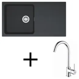 Set T98 Tectonit sudoper Franke OID 611 + Miješalica FP 9000 / Crna
