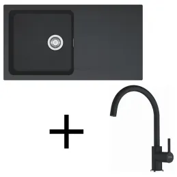 Set T120 Tectonit sudoper Franke OID 611 + Miješalica FC 6018 / Crna