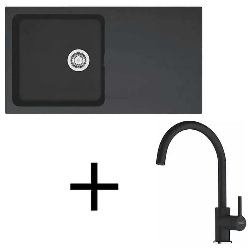 Set T120 Tectonit sudoper Franke OID 611 + Miješalica FC 6018 / Crna