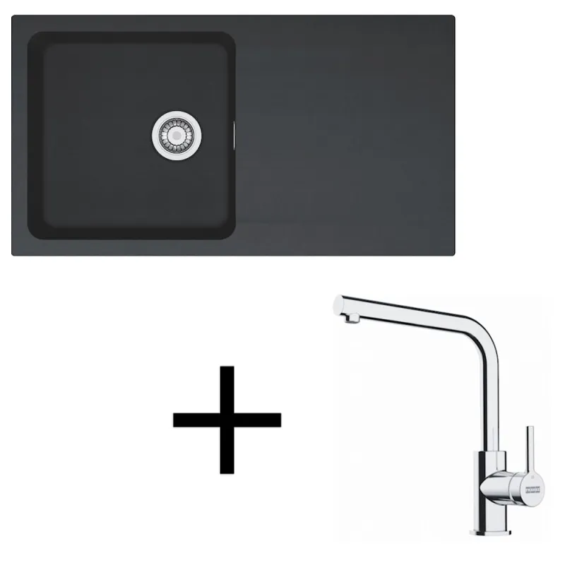 Set T112 Tectonit sudoper Franke OID 611 + Slavina FS 3230 / Crna