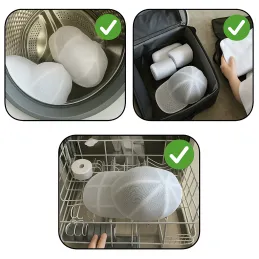 Torba za kape za perilicu i putovanja / Bijela