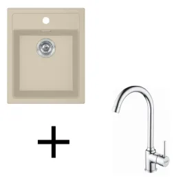 Set T100 Tectonit sudoper Franke SID 610-40 + Slavina FP 9000 / Bež