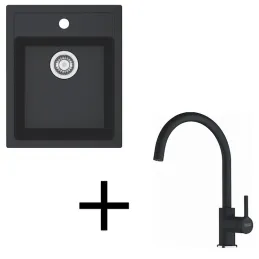 Set T121 Tectonit sudoper Franke SID 610-40 + Miješalica FC 6018 / Crna