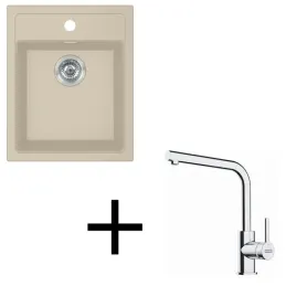 Set T113 Tectonit sudoper Franke SID 610-40 + Slavina FS 3230 / Bež