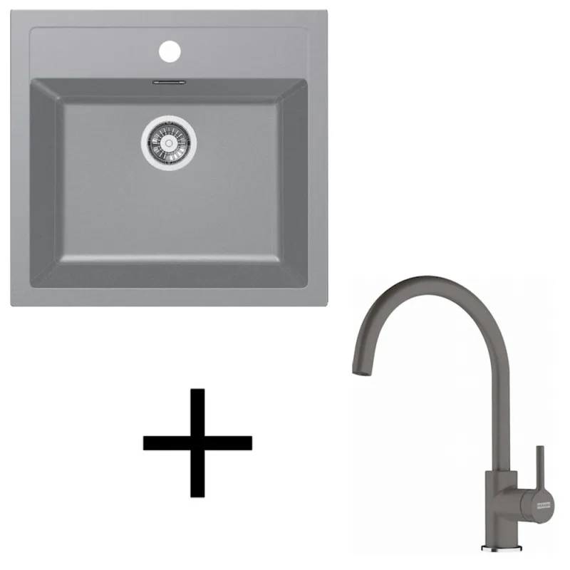 Set T122 Tectonit sudoper Franke SID 610+ Miješalica FC 6018 / Siva