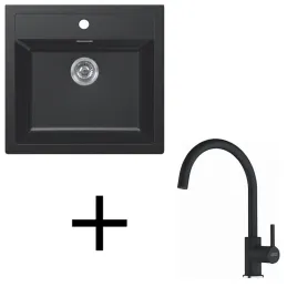 Set T122 Tectonit sudoper Franke SID 610+ Slavina FC 6018 / Crna