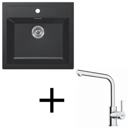 Set T114 Tectonit sudoper Franke SID 610+ Miješalica FS 3230 / Crna