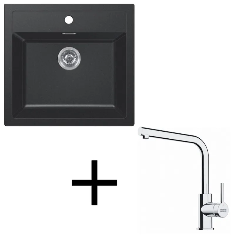 Set T114 Tectonit sudoper Franke SID 610+ Miješalica FS 3230 / Crna