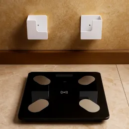 Par plastičnih držača za vagu ili dasku za rezanje / Bijela