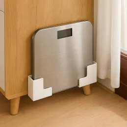 Par plastičnih držača za vagu ili dasku za rezanje / Bijela