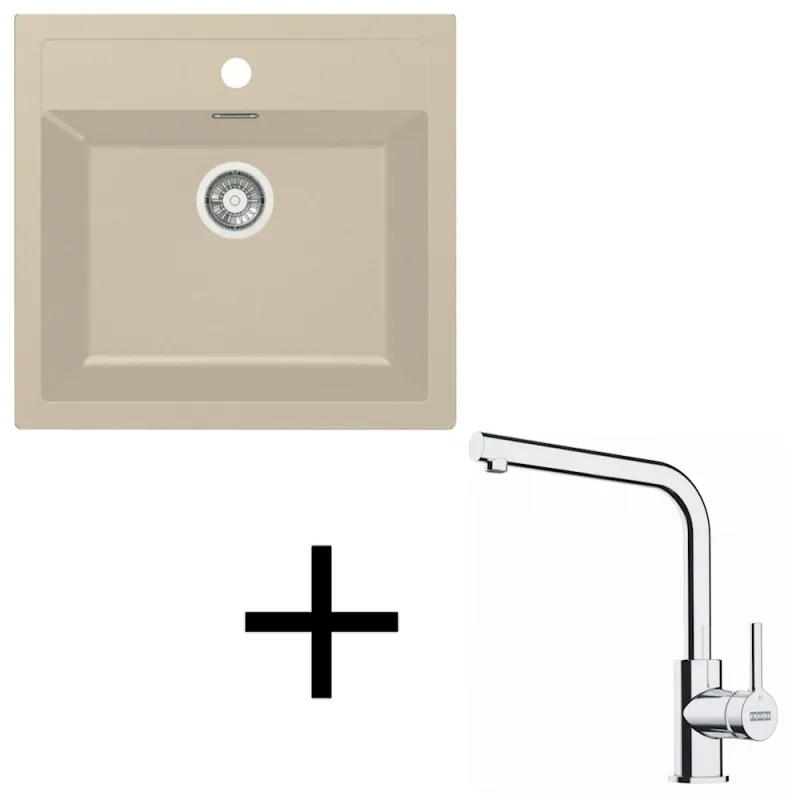 Set T114 Tectonit sudoper Franke SID 610+ Miješalica FS 3230 / Bež