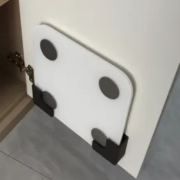 Par plastičnih držača za vagu ili dasku za rezanje / Crna