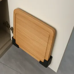 Par plastičnih držača za vagu ili dasku za rezanje / Crna