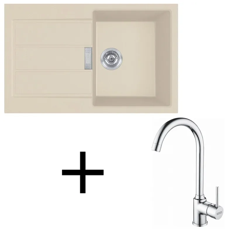 Set T104 Tectonit sudoper Franke S2D 611-78 + Slavina FP 9000 / Bež