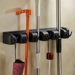 Univerzalna vješalica za metle i mopove / Crna