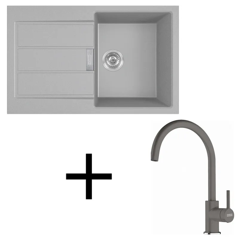 Set T123 Tectonit sudoper Franke S2D 611-78 + Slavina FC 6018 / Siva