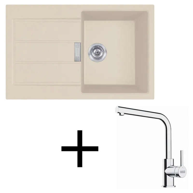Set T123 Tectonit sudoper Franke S2D 611-78 + Miješalica FS 3230 / Bež
