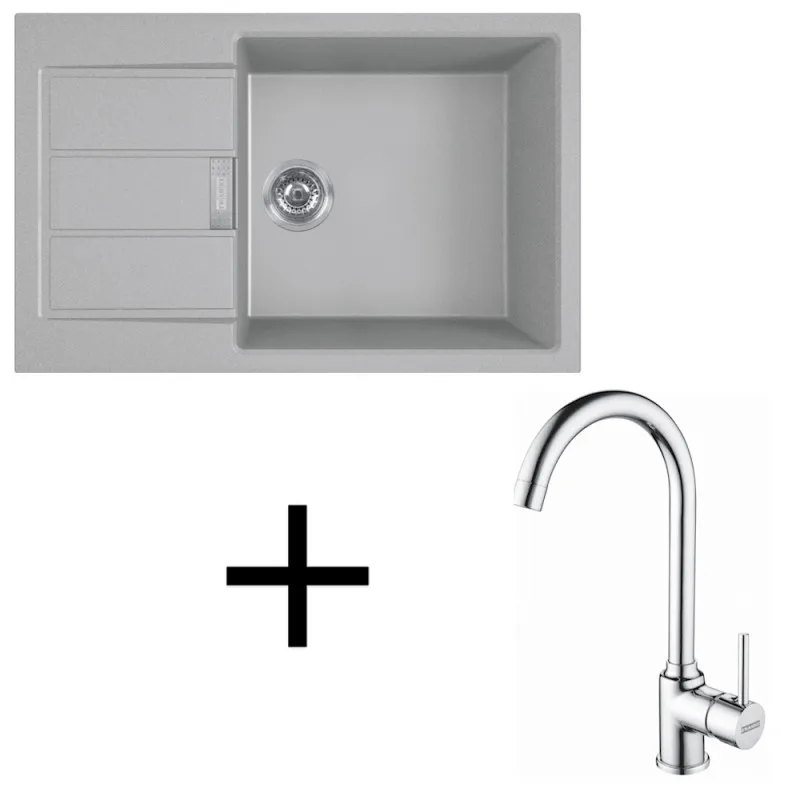 Set T106 Tectonit sudoper Franke S2D 611-78 XL + Slavina FP 9000 / Siva