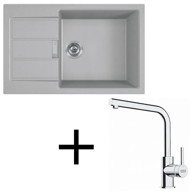 Set T116 Tectonit sudoper Franke S2D 611-78 XL + Pipa FS 3230 / Siva