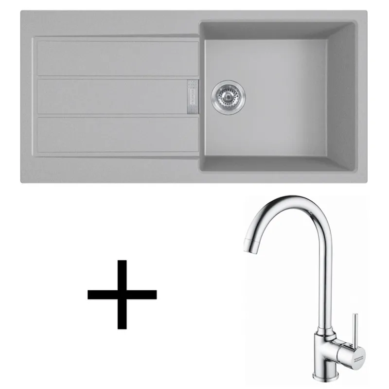 Set T108 Tectonit sudoper Franke S2D 611-100 + Slavina FP 9000 / Siva