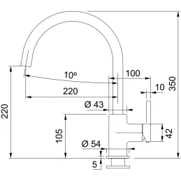 Set T125 Tectonit sudoper Franke S2D 611-100 + Slavina FC 6018 / Crna