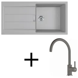 Set T125 Tectonit sudoper Franke S2D 611-100 + Slavina FC 6018 / Siva