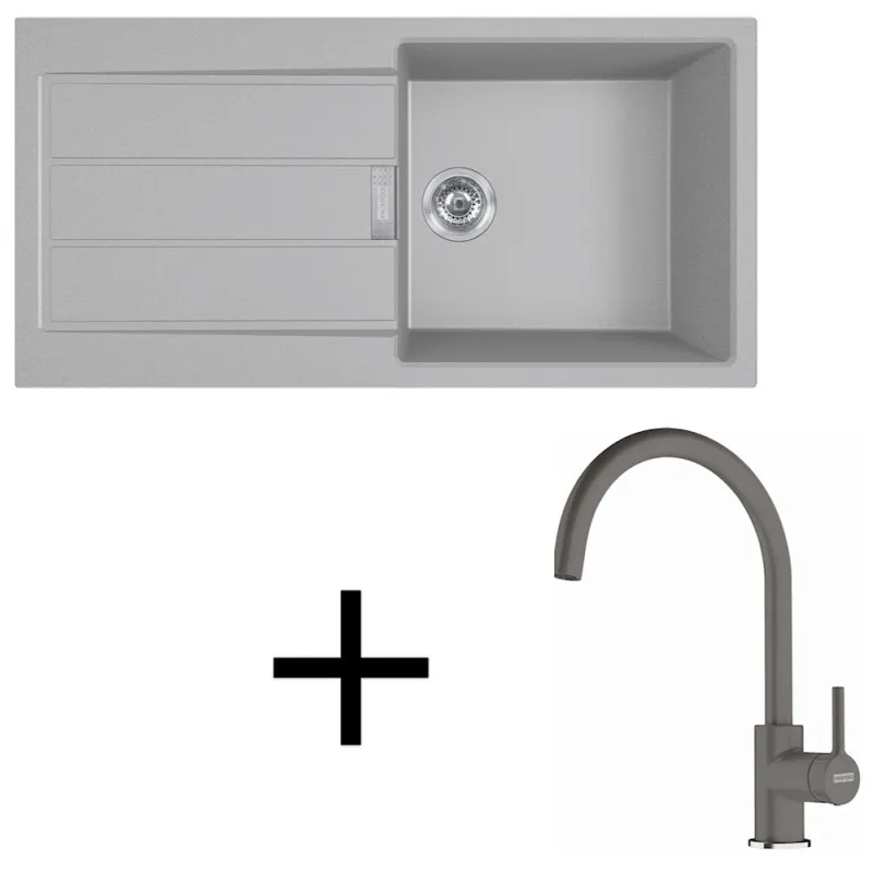 Set T125 Tectonit sudoper Franke S2D 611-100 + Slavina FC 6018 / Siva