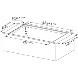 Odsavač pare s indukcijskom pločom za kuhanje FMY 8391 HI / Crna