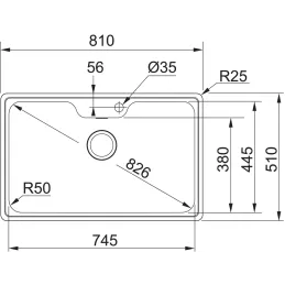 Nerđajući sudoper Franke RAN 610-38
