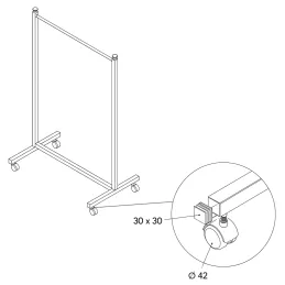 Stalak za odjeću STAND / Bež