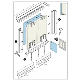 Ručka za klizna vrata MAXX SIGMA 18 / Aluminij
