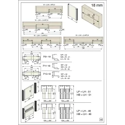 Ručka za klizna vrata MAXX SIGMA 18 / Šampanj