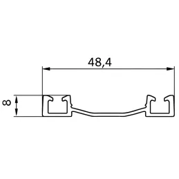 Donja dvostruka tračnica MAXX / Crna mat