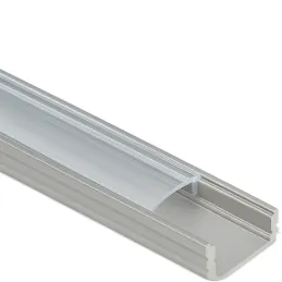 Hlinijska letvica MAXX za LED rasvjetu s prozirnim pokrovom / Aluminij