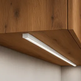 Aluminijska letvica MAXX za LED rasvjetu s prozirnim pokrovom / Bijela mat