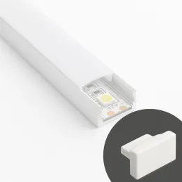 Set završetaka 2 kom za LED profil MAXX / Bijela