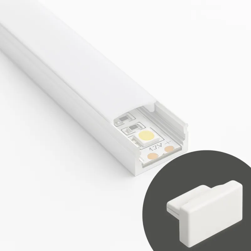 Set završetaka 2 kom za LED profil MAXX / Bijela