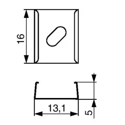 Uchop profila MAXX / Nehrđajući čelik - par 2 kom
