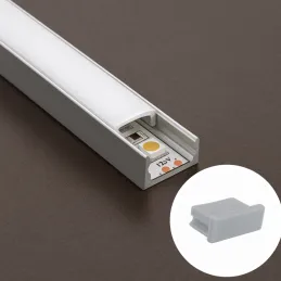 Krajnji dio za LED profil ANIMA LL-01/02 - bez otvora