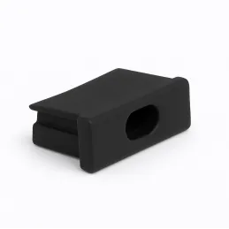 Završetak za LED profil ANIMA LL-01/02 - s rupom / Crna