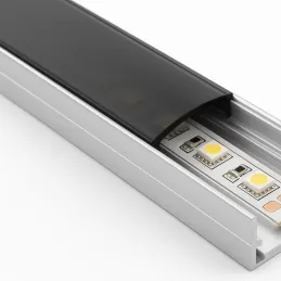 Pokrovna letvica za LED profil ANIMA / Crna