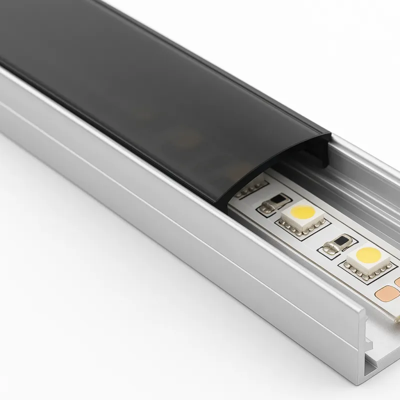 Pokrovna letvica za LED profil ANIMA / Crna