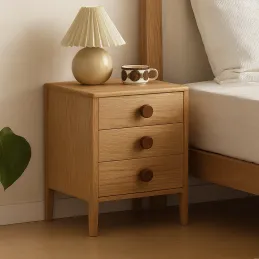 Drvena ručkica knopka ALICA / Američki orah lakiran