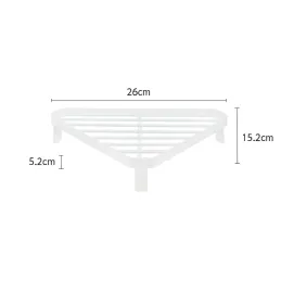 Kutna odložna polica uz štednjak / Crna mat