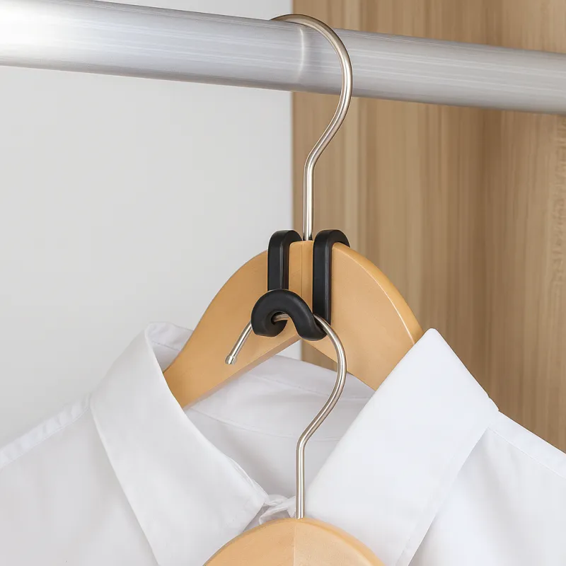 Set od 10 dodatnih vješalica za vješalice YES / Crna