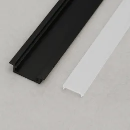 Aluminijska letvica ANIMA LL-03 za LED rasvjetu s pokrovom / Crna mat